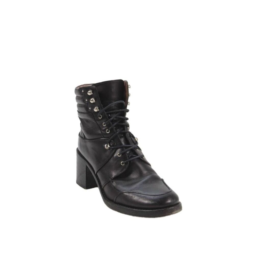 Tabitha Simmons Womens Leather Lace Up Ankle Boots Black Size 36 6